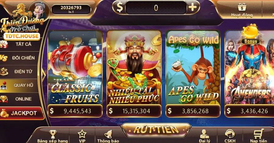Trò chơi Nổ Hũ và slot game tại 88aa club